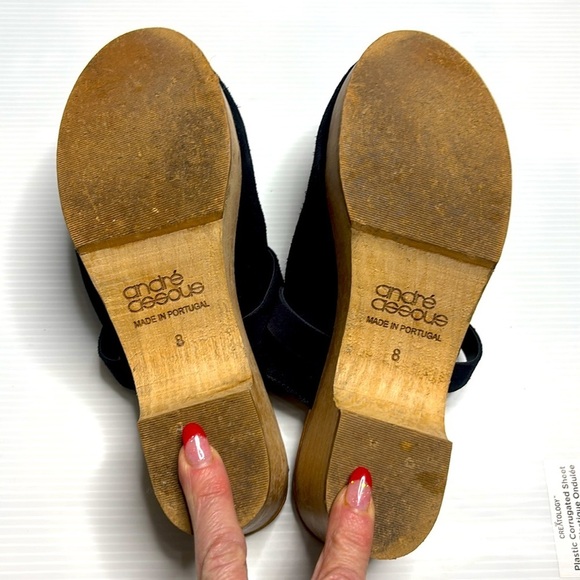 Andre Assous Signature Clogs in Navy - Picture 10 of 10